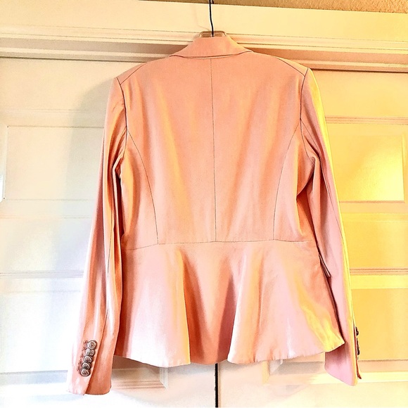 VERONICA BEARD Tyra Blazer Lion Crest Buttons Pink 8 MSRP $648 - Picture 6 of 10